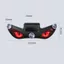 Đèn ô tô NICOLOO Devil Eyes, Đèn rung trên đèn LED ô tô, cốc hút không dây Màn hình năng động Đèn cảnh báo ô tô