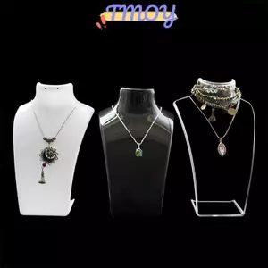 TMOY Mannequin Bust Trang sức Hiển thị Ra Nelace Giá đỡ trưng bày Trang sức Sắp xếp cho Bông tai / Bông tai Đứng Dây chuyền Nelace TMOY