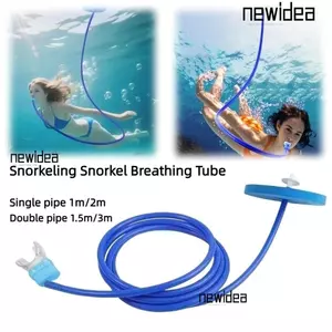 Ống bơi khô hoàn toàn NEWIDEA, Ống đơn / Ống đôi Ống thở ống thở bằng silicon, Thiết bị bơi lặn nhẹ có thể gập lại