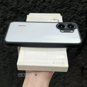 Thích hợp cho Redmi POCO X8Por Max Black Edge Frosted Phone Case POCO X8Por Mặt sau trong suốt Vỏ cứng chống sốc
