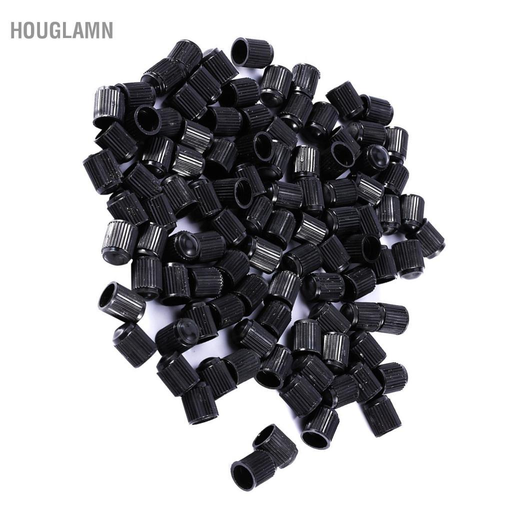 Houglamn Houglamn Lốp Van Thân 100 Chiếc Nhựa ABS Màu Đen Xe Hơi Xe Đạp Xe Máy Xe Tải Bánh Xe