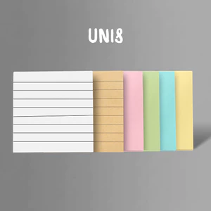 Giấy ghi chú dán tiện lợi nhiều màu sắc, 100 tờ, kích thước 7.6x7.6cm - Unis