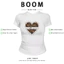BOOM Áo Baby Tee Nữ Cotton Ôm Body-Áo Thun Ngắn Tay Y2K In Hình PhongCách Mùa Hè, Cổ Tròn Hàng Đầucách hàn quốc phong500