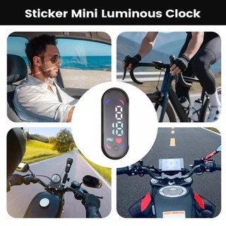 Đồng hồ kỹ thuật số nhỏ Độ bám dính mạnh Màn hình LED Bảng điều khiển ô tô Đồng hồ dính abrtedvn