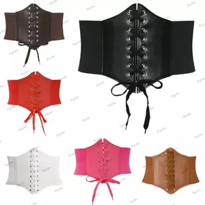 Thắt lưng PYCOU Corset, Dây đeo thắt lưng giảm béo trang trí, Thiết kế đàn hồi bên ngoài Vỏ thắt lưng rộng cho váy Quần áo hàng đầu