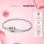 Vòng Tay Pandora Moments Bạc Dây Rắn Khóa Trái Tim 590719