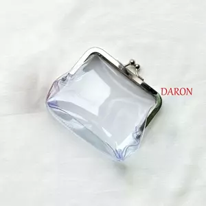 DARON Đổi Ví Mini Ins Phong Cách Kiss Khóa Sắt Miệng Kẹp Tín Dụng Thẻ ID Thẻ Ngân Hàng Ví Nhỏ