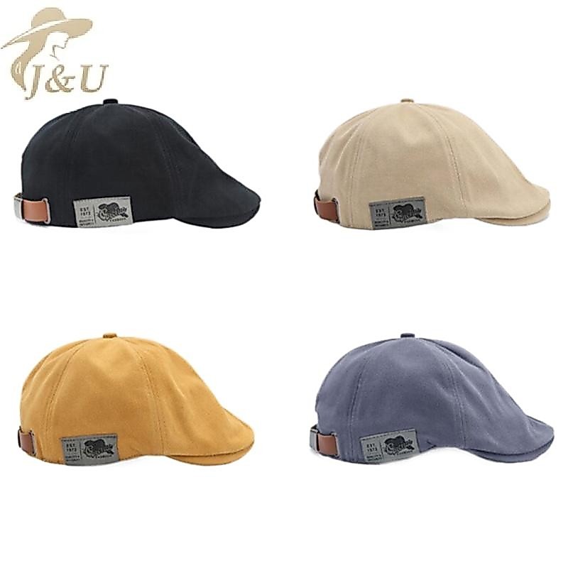 Mũ Beret và Beanie Vintage từ vải lanh, phong cách hip-hop thời trang dành cho cả nam và nữ