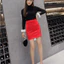 Phụ Nữ Làm Việc Bút Chì Váy Văn Phòng Nữ OL Co Giãn Bodycon Rắn Đen Váy Mini