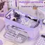 # HB # Kawaii Hộp Đựng Bút Chì Dung Tích Lớn Vải Bền Cho Học Sinh Văn Phòng Phẩm Túi Đựng Bút Double-de Túi Bảo Quản Đồ Dùng Học Tập.