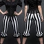 MAPLEPOET-Quần Capri nữ Slim Fit Sọc Quần legging đáy chuông để mặc hàng ngày