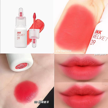 Son Ink Màu 39 Cam Hồng San Hô, Son kem Ink Velvet 39 Sunny Orange