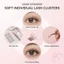 Lông mi giả thân mỏng tự nhiên C Curl 8-12mm Sợi tổng hợp màu đen Tufted End Piece
