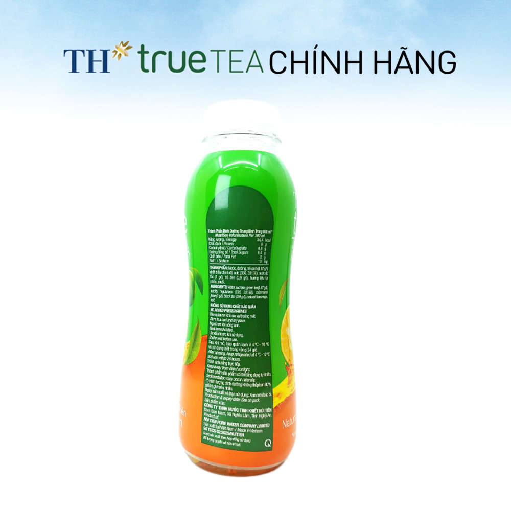 Thùng 24 chai Trà Tắc Tự Nhiên TH true TEA 350 ml