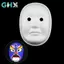 GHX DIY Mask Mặt nạ sơn tay trắng Mặt nạ bột giấy Mặt nạ nk Mặt nạ trắng phôi sơn tay Mặt nạ VN