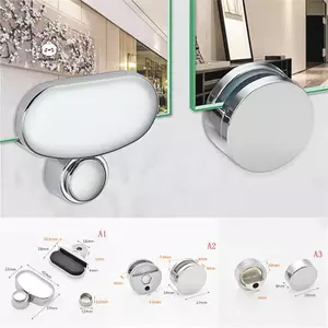Maybest Gương phòng tắm Phụ kiện cố định Tấm quảng cáo Kẹp kính Kẹp cố định {VN}