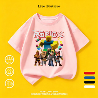 COD✅(Hồ Chí Minh) Áo thun trắng cotton in nhân vật game Roblox, size 9-65kg, vải thoáng mát thấm mồ hôi