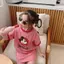 Váy thời trang ngắn tay cho bé gái 100-140 Váy ngủ hoạt hình màu tương phản Mickey