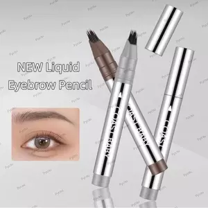 Bút chì kẻ mày PYCOU 4D, Tint kẻ mày phác thảo chính xác chống nhòe, Trang điểm lông mày lâu trôi nhiều đầu cho bé gái