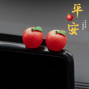 Hòa Bình Trái Cây Mô Phỏng Trung Tâm Điều Khiển Trang Trí Xe Hơi Dễ Thương Lychee Trang Trí Giáng Sinh Gương Chiếu Hậu Trang Trí 6.26 29P4