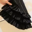 Váy bánh xếp nếp không tay màu đen cho bé gái Váy xếp nếp nhiều lớp dành cho trẻ em Váy dự tiệc mùa hè ngọt ngào