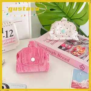 Túi đựng chìa khóa GUSTAVA, Thiết kế nút chụp Túi trang điểm Mini cầm tay, Ví đựng tiền xu nhẹ đa năng phong cách Hàn Quốc