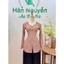 B.A212 - Áo Bà Ba DoLLy ChấM Bi LụA BảO AnH Cổ TiM Dây KéO Nút Nụ ( QUẦN LỤA )