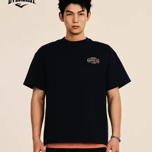 Áo thun Cotton cao cấp 100% thể thao Mỹ tập thể dục dáng rộng thoáng khí giản dị áo sơ mi ngắn tay
