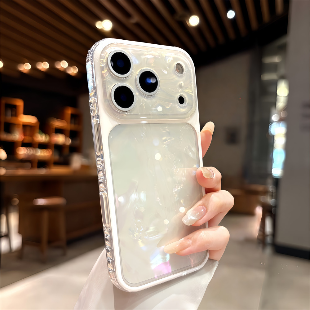 Ốp điện thoại từ tính có họa tiết vỏ chất lượng cao cho iPhone 17 Pro Max 16 15 pro max Bảo vệ ống kính chống rơi Vỏ cứng bảo vệ điện thoại