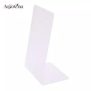 AqToCna 120 Lỗ Frosted Acrylic Trắng Trang Sức Trưng Bày Đứng Bông Tai Bông Tai Giá Đỡ Trang Sức Lưu Trữ AqToCna