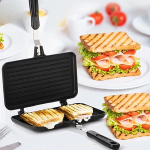 Bánh Sandwich Chảo Nướng Bánh Mì Chảo Chiên Hai Mặt Đáy Chiên Bánh Mì Bỏ Túi Hai Mặt Có Thể Tháo Rời Không @