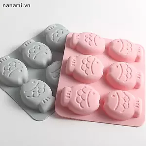 Khuôn Silicon Handmade Xà Phòng Khuôn Tự Làm Hình Cá Tròn Làm Nến Xà Phòng [VN]
