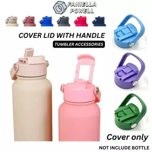 Nắp miệng rộng FANIELLAPOWELL, Nắp thay thế đa năng bằng nhựa PP, chống rò rỉ miệng rộng bền có tay cầm lớn Vỏ cốc chống tràn cho phụ kiện cốc nước