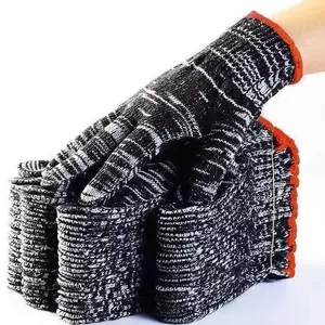 Găng Tay Bảo Hiểm Lao Động Sợi Cotton Dày Chống Mài Mòn Chống Trơn Trượt Công Trường Xưởng Làm Việc Nhà Găng Tay Nhà Sản Xuất Tóc Thẳng