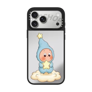 Ốp điện thoại cứng gương hình cô gái đám mây dễ thương từ tính cho IPhone 17 Pro Max 17 Air 15 14 13 12 11 16 Plus Vỏ chống sốc