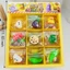 QEARY Squishy Crystal Bun, Bánh bao Mini dễ thương có thể bóp được Squishy, Móc khóa đồ chơi Prank Hình thức ăn Pinch Fidget Đồ chơi cảm giác Đồ chơi trẻ em