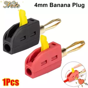 NOTE1 1 Cái Kết Nối Nhanh Chuối Jack, Phích Cắm Chuối Không Hàn 32A Dòng Điện Cao Cấp, Đầu Nối Dây Đồng 4 Mm Cho Loa