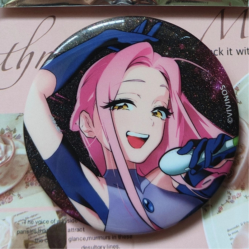 Alien Stage Ivan cho đến Luka 58mm Bộ sưu tập Huy hiệu Anime Huy hiệu Nhân vật Pin cho người hâm mộ và người sưu tập