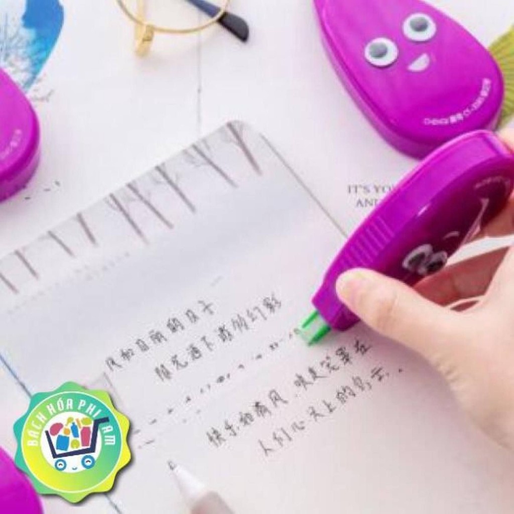 Xoá kéo hình trái cà tím, dưa hấu CT3828