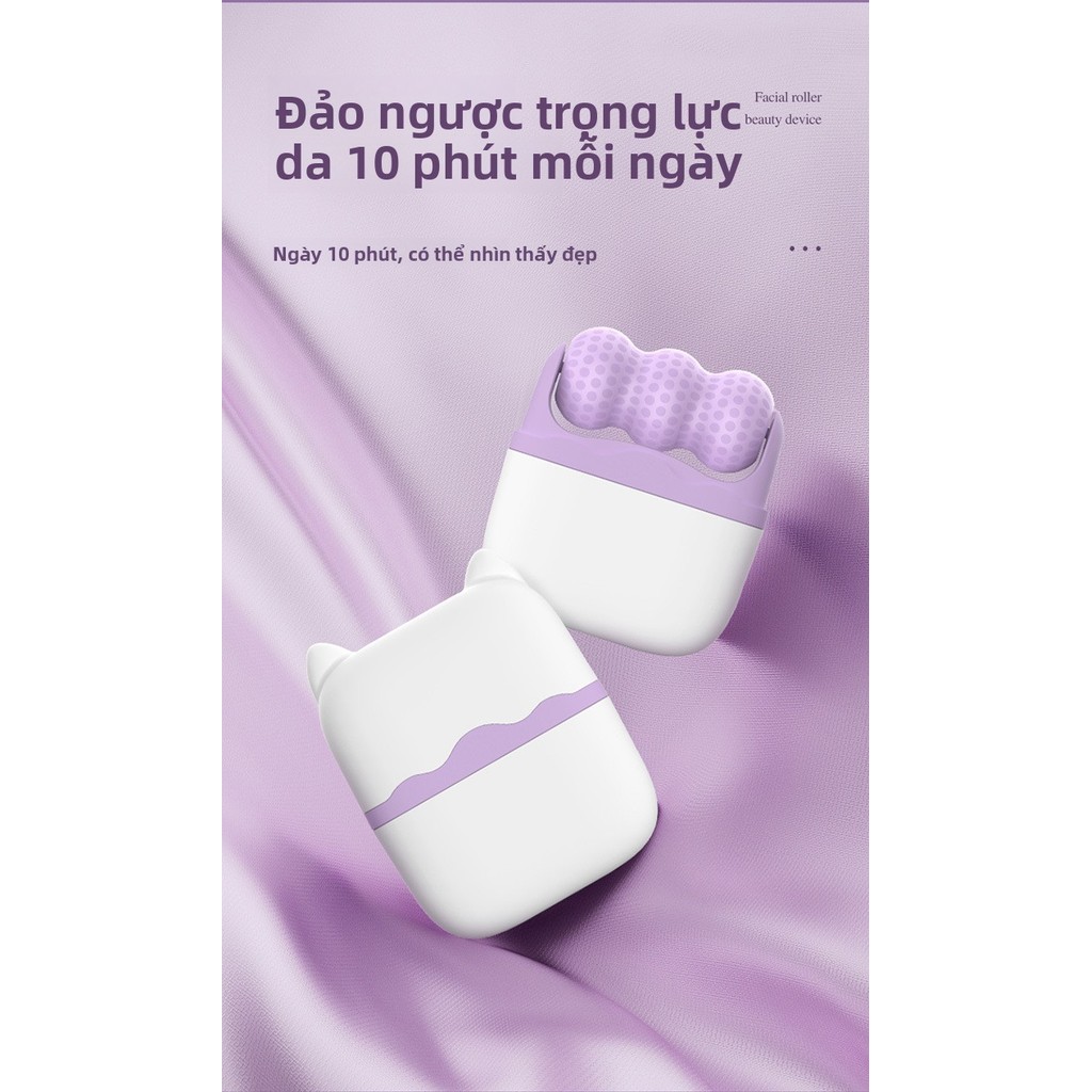 Con Lăn Đá Lạnh 2 Đầu - Dụng Cụ Massage Mặt Giảm Sưng Phù, Làm Dịu Da, Hỗ Trợ Skincare Cho Mọi Loại Da