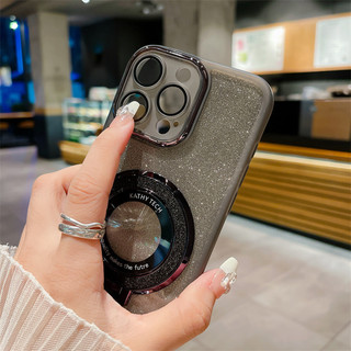 2025 Thiết Kế Mới Trong Suốt Lấp Lánh Ốp Lưng Cho Redmi 13X Xiaomi Redmi 13 X Redmi13X Gradient Bling Vỏ Điện Thoại Có Giá Đỡ Từ Tính