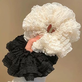 Dây buộc tóc hai lớp ren ngọt ngào, phù hợp style múa ba lê cho bé gái, có độ đàn hồi cao, tiện dụng cho tóc đuôi ngựa thấp.