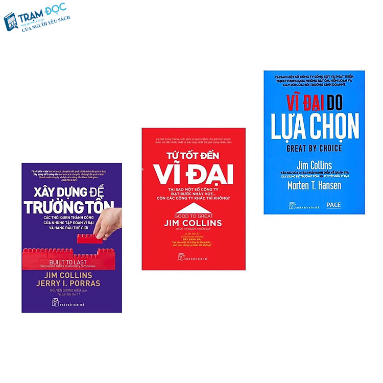 Sách - Combo 3 Cuốn Jim Collins : Xây Dựng Để Trường Tồn + Từ Tốt Đến ...