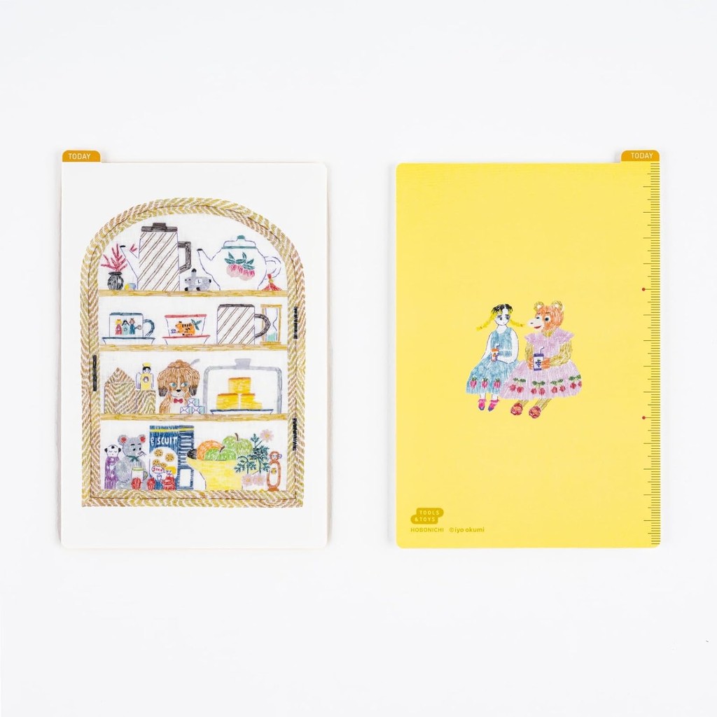 Iyo Okumi / Hobonichi Stencil HAPPY TEA TIME (Original Size for Pot Shelf) ㅤDirect From Japan