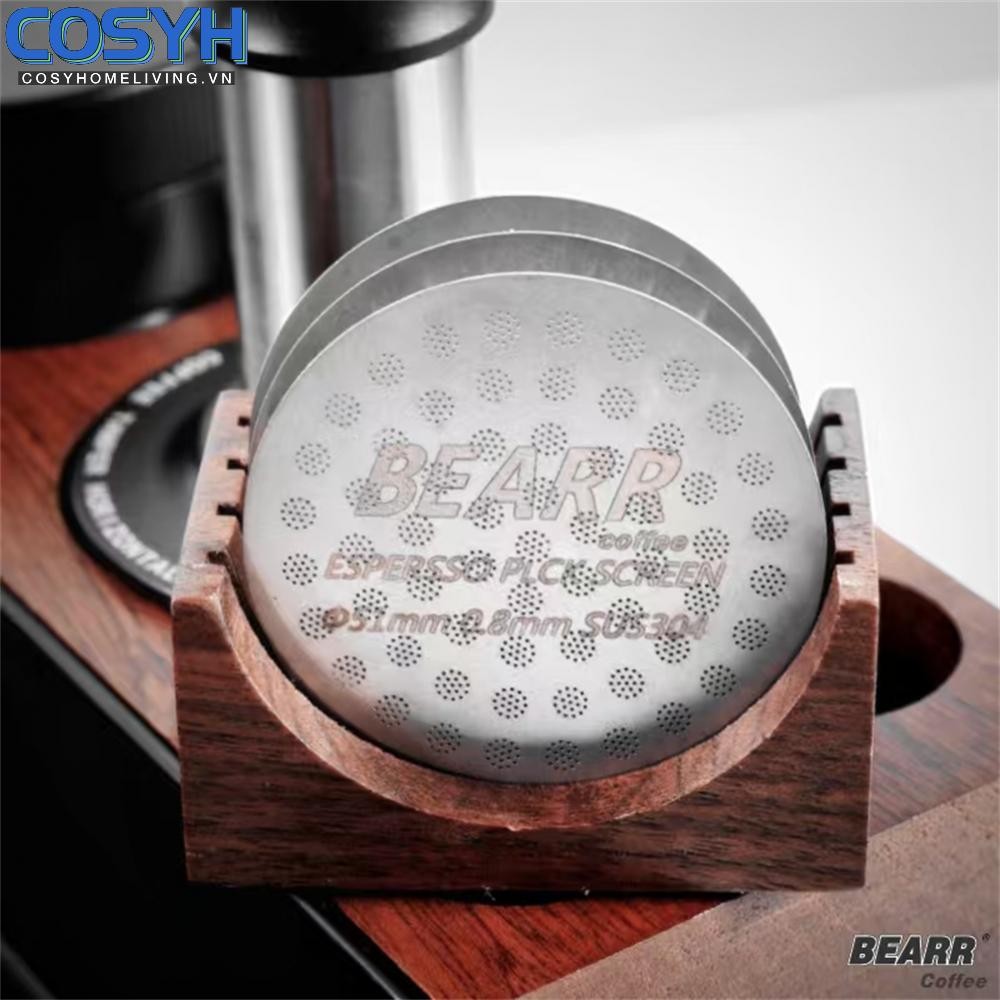 <cosyh>0 8MM Stainless Steel Espresso Puck Screen for Portafilter Basket Sizes 51 53 58