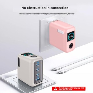 MARBLEM Bảo vệ, Silicon màu trơn chống sốc, Vỏ bảo vệ mềm di động chống bụi chất lượng cao cho Anker Zolo 140W Sạc du lịch