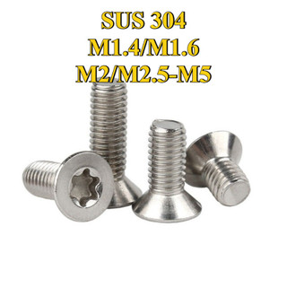 Vít inox 304 đầu chìm GB2673 đầu phẳng hoa mận bên trong có cột bu lông vít chống trộm M1.4 / M1.6 / M2 / M2.5 / M3 / M4 / M5 [LXY-CB-1]