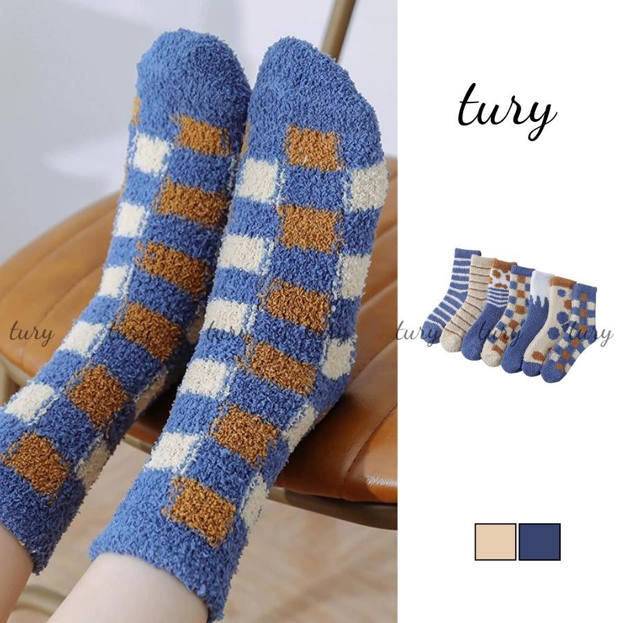 Tất Vớ Len Unisex Nam Nữ - Tury - Vớ len lông cừu nam nữ họa tiết dễ thương - TV031