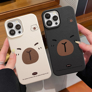 Ốp Lưng iPhone TPU Hoạ Tiết Da Mềm Capybara Chống Sốc, Chống Bẩn Cao Cấp - iP X/XS/11/12/13/14/15/16/17/Plus/Pro/Max/Air
