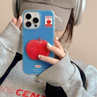 Ốp điện thoại dễ thương + Miếng dán 3D cho IPhone 11 16 15 14 13 12 Pro Xs Max XR X 7 8 Plus Ins Hàn Quốc Vỏ viền lấp lánh Vỏ siêu mỏng Ốp lưng TPU mềm Vỏ bảo vệ chống sốc